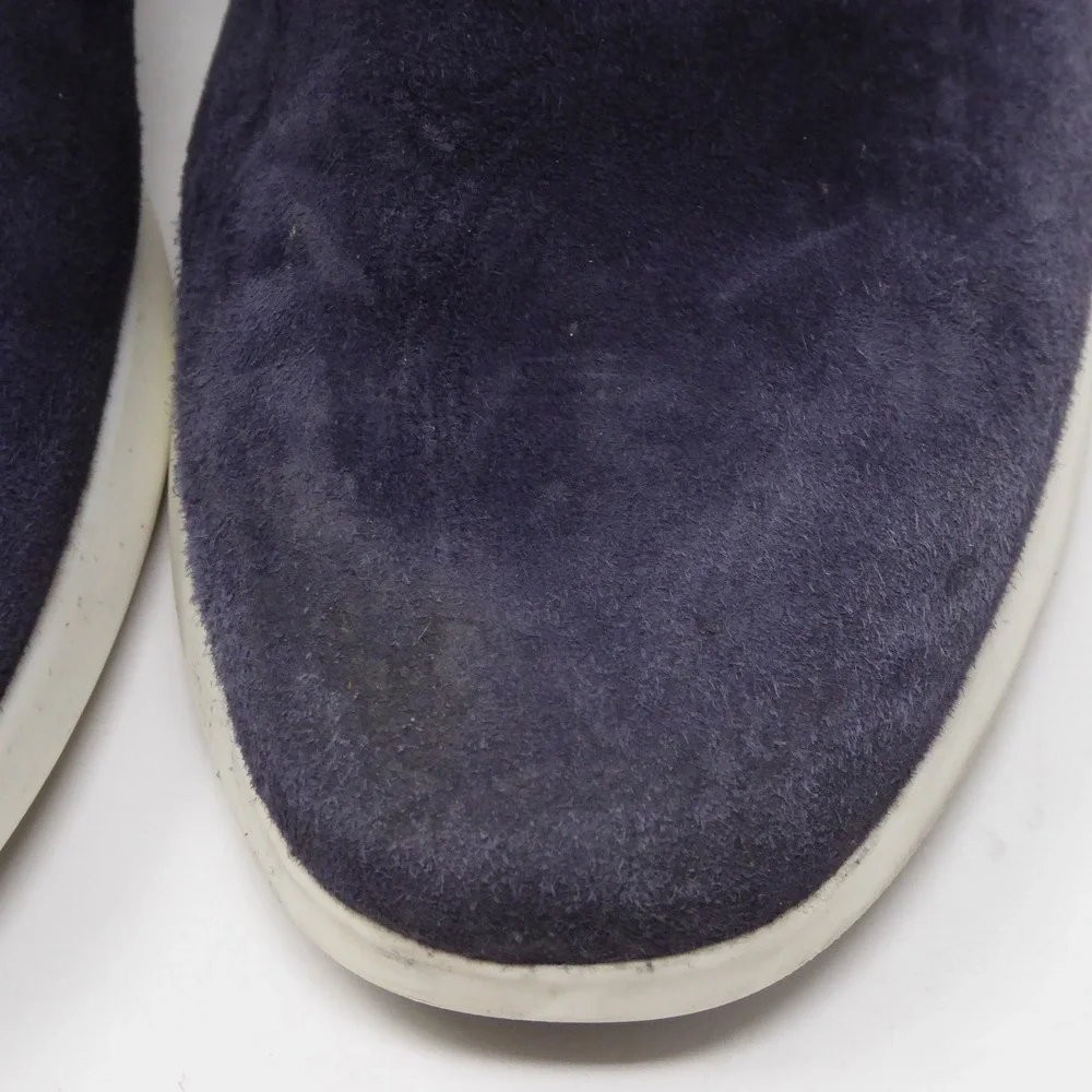 Wolf & Shepherd Mens Crossover Oxford Shoes Navy Suede Lace Up 8